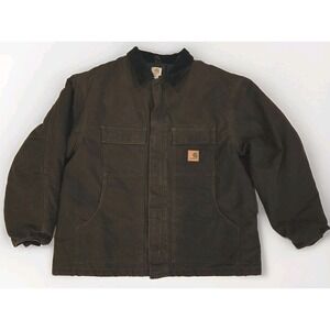 Carhartt Arctic Traditional Duck Canvas Heavy Work Coat 2XL Quilt Lined‎ Durable